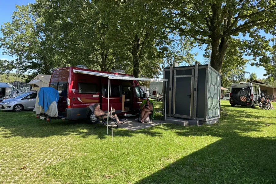 Naturist camping Netherlands motorhome site with private sanitary facilities 3
