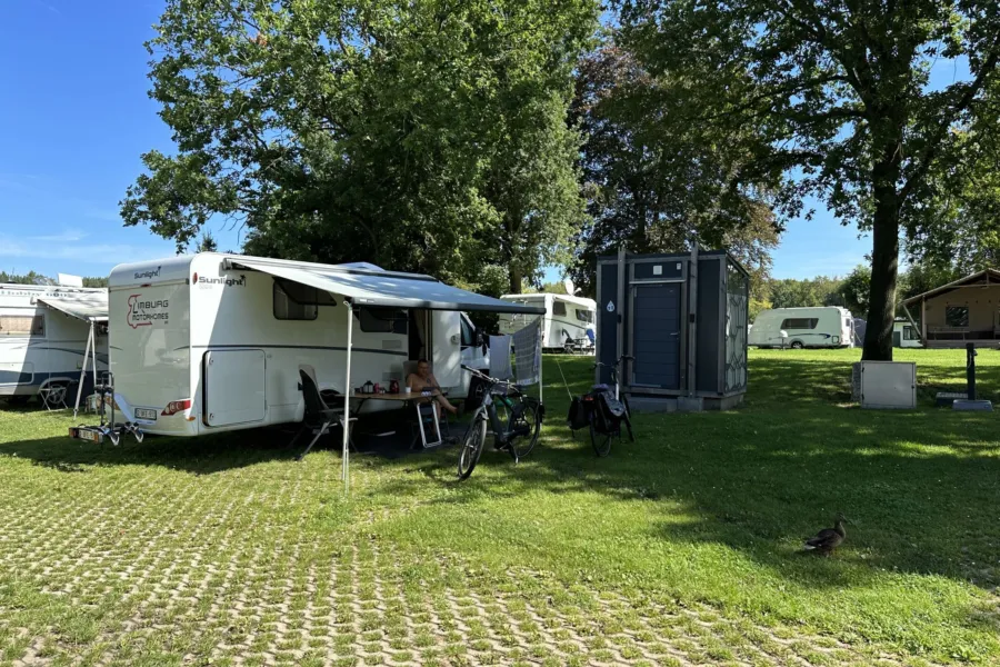 Naturist camping Netherlands motorhome site with private sanitary facilities 6