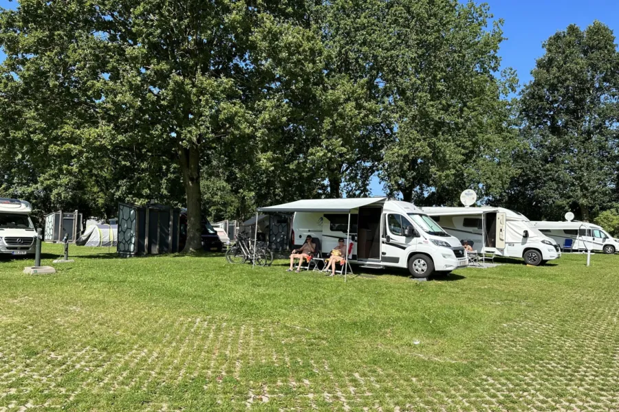 Naturist camping Netherlands motorhome site paved 10